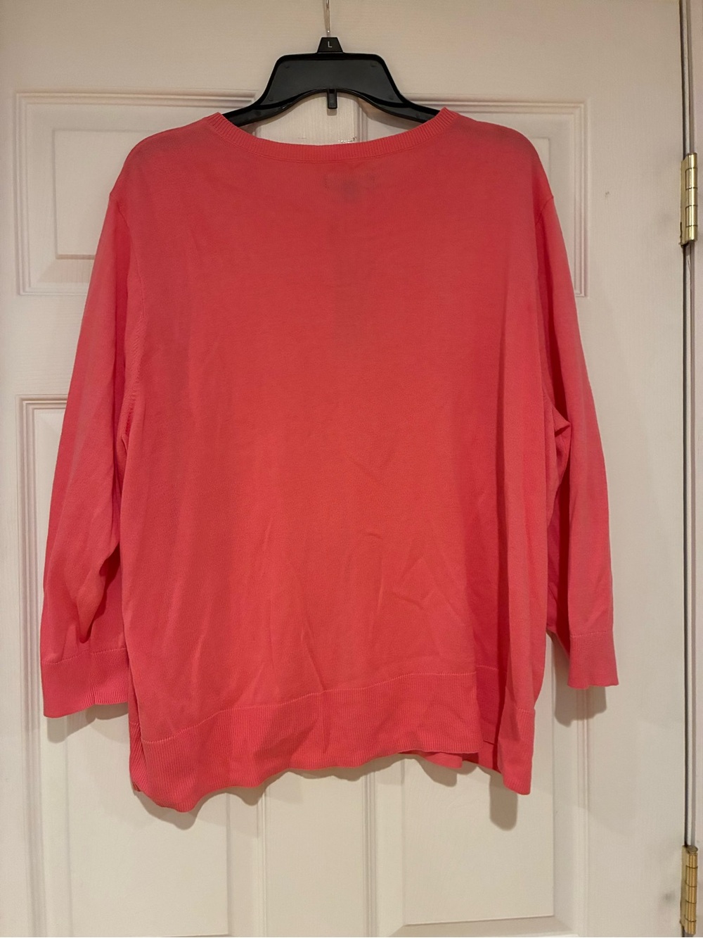 Chaps Pink Button-Front Cardigan - Picture 2 of 5